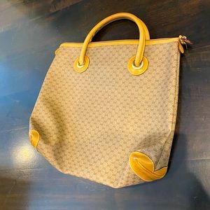 Early Vintage Gucci Micro GG Tote Bag